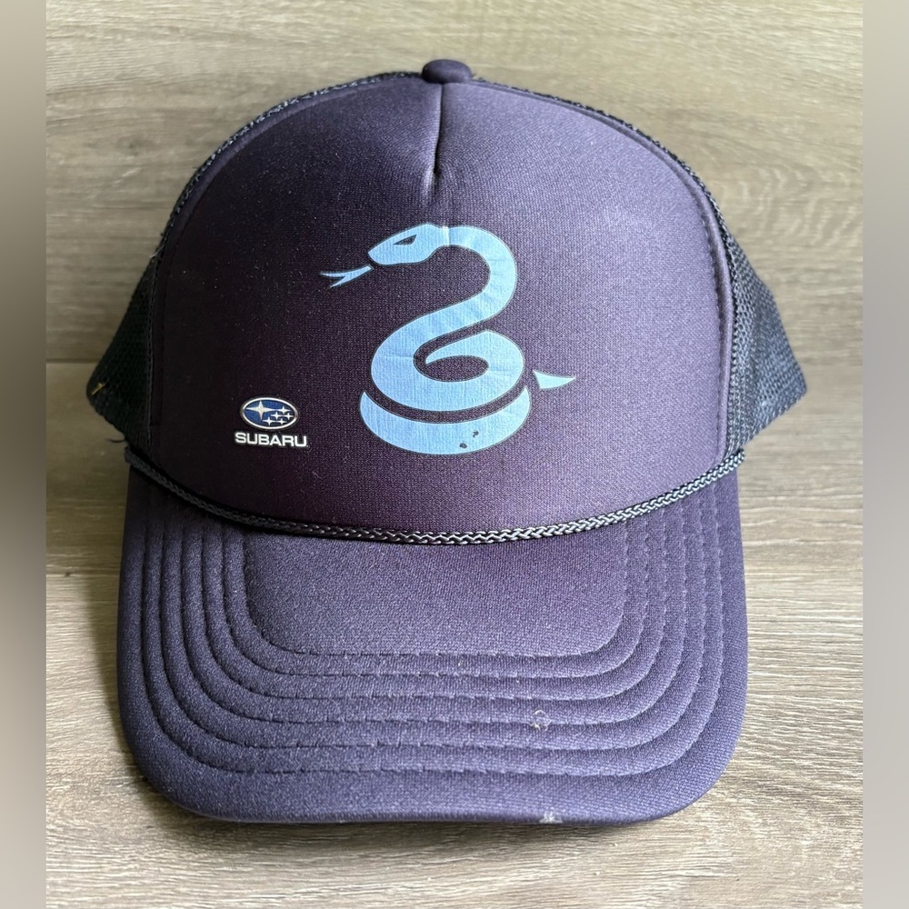 Subaru OTTO Classic Trucker Hat Mesh Foam ‘Year of the Snake’ Navy Blue Snapback